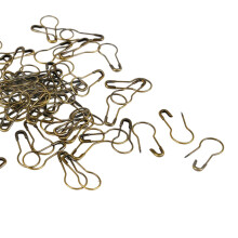 100 Pcs Metal Safety Pin Stitch Markers in Pumpkin Shape, Bronze Color, Crochet and Knitting Locking Clips
