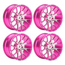 4 Stück Aluminium-Radmitnehmer 52mm Pink für Tamiya TT-01 / TT-02