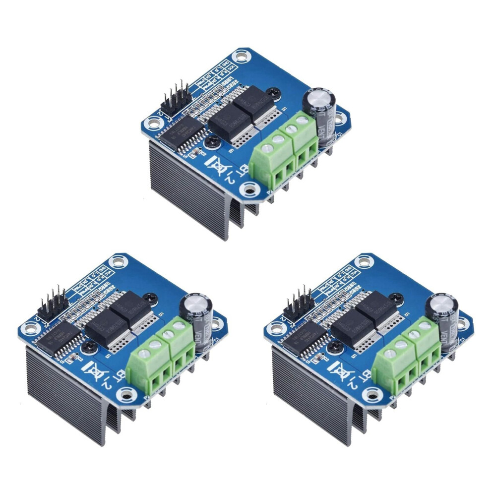 Bts7960 Motor Driver 3X 43A High Power Dc Motor Controller With Current Limiting For Robotics Applications 6038364774903