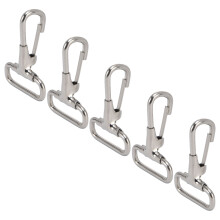 5 Stück 304 Edelstahl Karabinerhaken 29 mm Schlüsselanhänger Hundeleine Halsband Clips