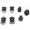 7Pcs Rubber Front Handle Isolator Buffer Shock Mount elements Set Kit Fit for Husqvarna 136 137 141 5