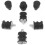 7Pcs Rubber Front Handle Isolator Buffer Shock Mount elements Set Kit Fit for Husqvarna 136 137 141 4