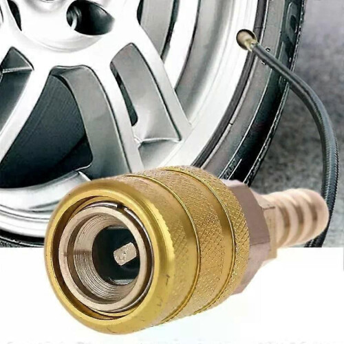 8 mm bildäck ventilklämma Solid mässing munstycksklämma Uppblåsningspump Adapter Luftchuck uppblåsare 1