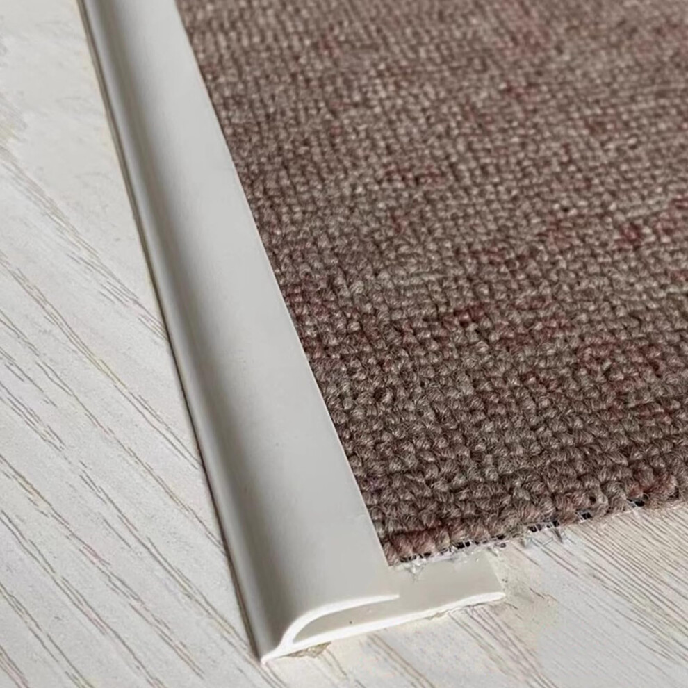 Self-Adhesive Flexible Pvc Carpet Edge Trim 9M Beige For Floor Transitions And Doorways 6038364775535