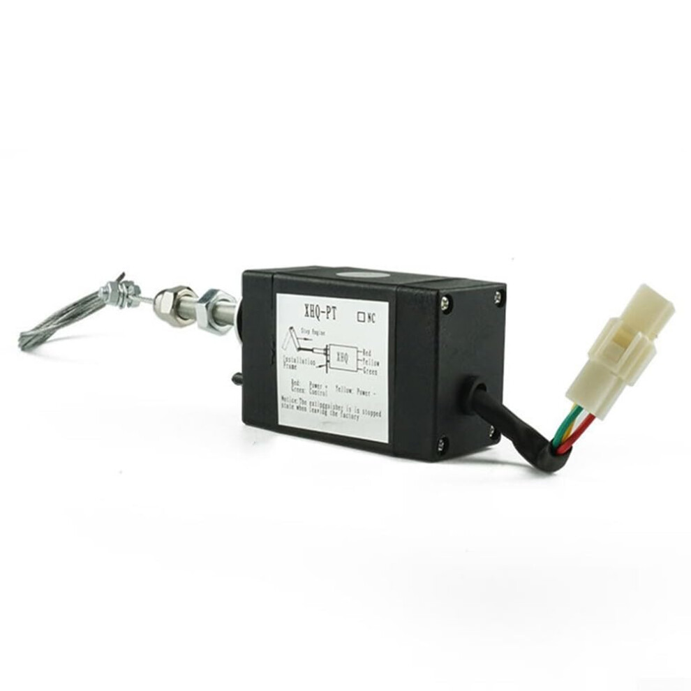 24V Electromagnetic Valve Motor Stop Magnet Valve Electric Throttle Controller For Diesel Generator -40C To 150C 6038364775702