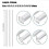 ABS White Round/Square Plastic Rod Stick For Architecture Model Making Model Material DIY Accessories 2