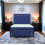 CALISMA Atmosphere Plush Velvet Bed Frame 4FT6-BLUE 1