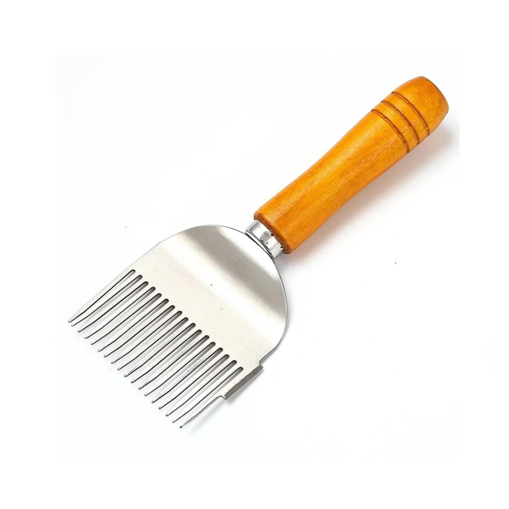 Beekeeper Honey Cutter Tool Set with Wooden Handle, 5-Piece Honey Comb Knife, Pin Needle, and Durable Bee Forks-image-OPC-PK5GWJY-NEW