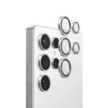 FLOLAB NanoArmour for Samsung Galaxy S25 Ultra Camera Lens Protector Durable  Tempered Glass Camera Cover  Aluminum Lens Cover  Anti Reflective TruCol