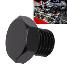 Universeller Stahlblock-Absperrhahn Stecker Adapter Männlich Hex 4000 PSI Schwarz