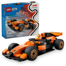 LEGO City F1-coureur met McLaren-raceautospeelgoed - Modelautobouwset voor kinderen, jongens en meisjes vanaf 6 jaar - F1 verzamelobject voor fans -