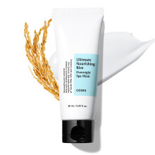 cOSRX Ultimate Nourishing Rice Overnight Spa Mask 60ml 202 floz Rice Extract 68% and Niacinamide 2% Korean Skin care Animal Testing Free Pa