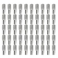 Sutemribor 5 mm Regalstifte, Lffelform, fr Schrnke, Mbel, Regalsttzen, vernickelt, 50 Stck