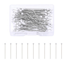 White Colorful Quilting Sewing Pin Straight Quilt Marker for Sewing Machine Fabric Stitches Clothing 100 Pack