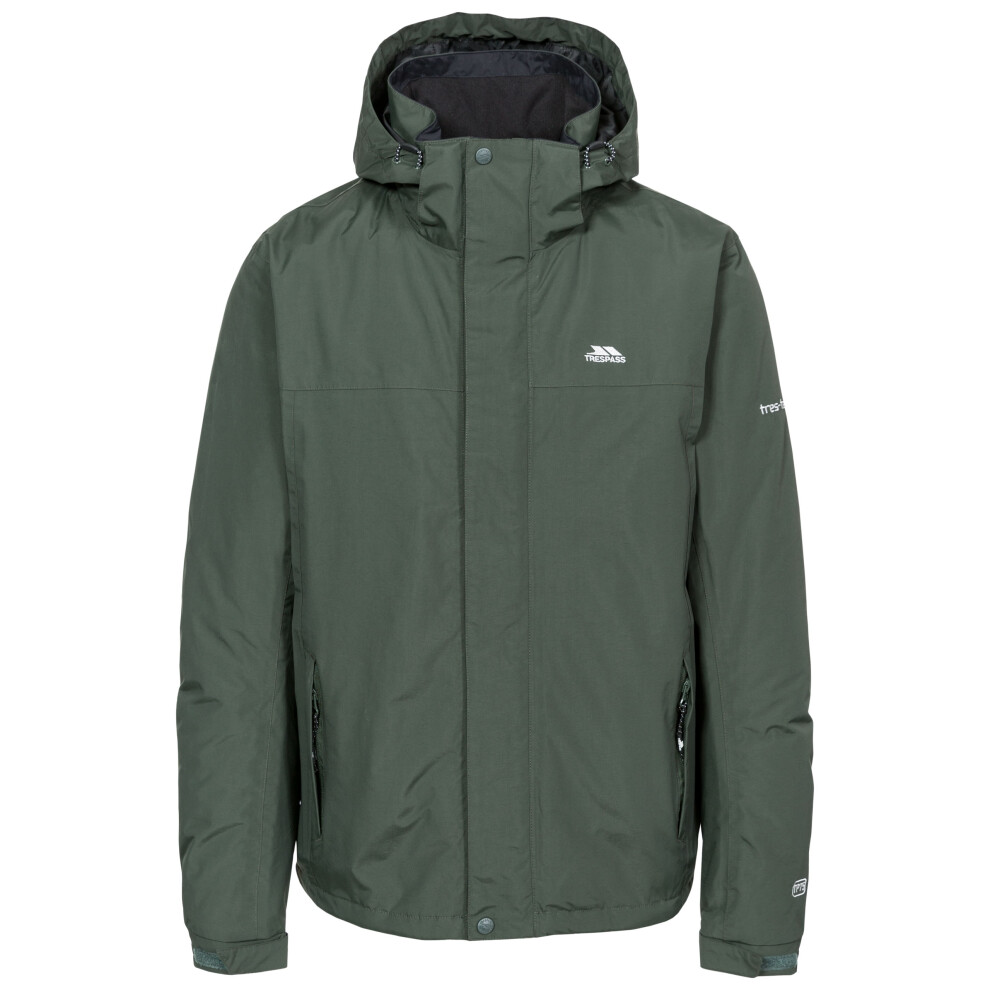 Trespass Men's Waterproof Rain Jacket Donelly Khaki Xxl - Image 2
