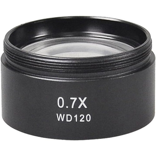 WD165 Barlow Lens 0.5X 0.7X for WD120 Microscope with Threaded Mount for Microscope Camera Objective Lens 2
