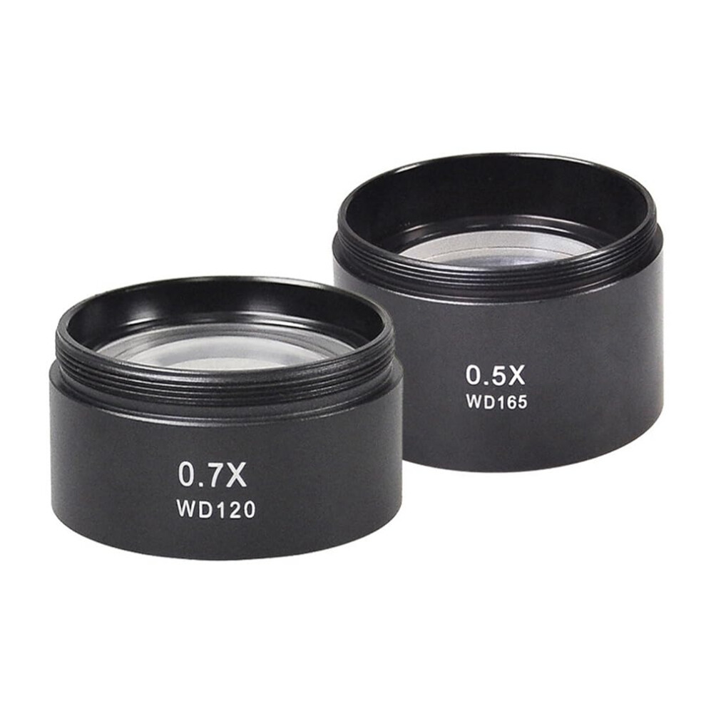 Wd165 Barlow Lens 0.5X 0.7X For Wd120 Microscope With Threaded Mount For Microscope Camera Objective Lens 6447073149962