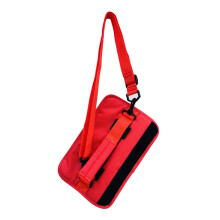 Portable Nylon Racket Bag for Driving Range, Lightweight Red Shoulder Carrier, Travel Racket Case, 2 Racket Capacity