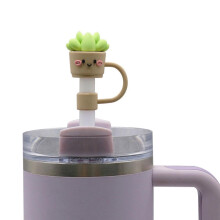 Silicone Straw Cover Cap for Stanley Cups 30-40oz with Handle, 10mm Straw Compatibility, Dustproof Tumbler Accessories
