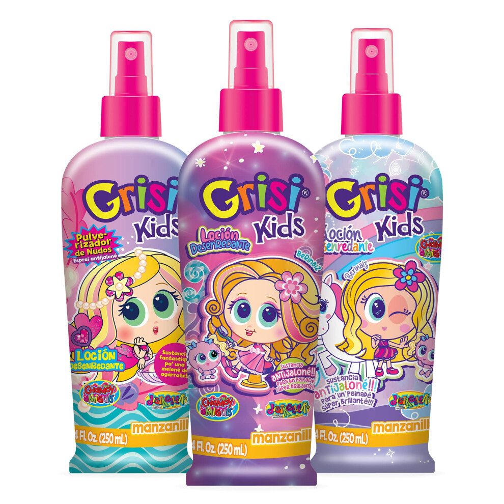 Grisi Kids Manzanilli Detangler Strawberry Fresa, 8.4 Ounce, (Ex8011)