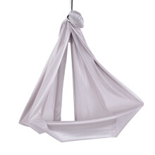 Aerial Yoga Hängematte 12,8m Atmungsaktives Nylon Kinder Elastisch Sicher Grau