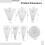 Acryl Patchwork Ruler Set, 10 Piece Quilting Templates for DIY Projects, Precision Cutting Tools, Clear Acrylic Design 3