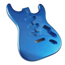 Electric Guitar Kit, Three Single Metal Guitar Body, Blue Poplar Material, Compatible with Standard Electric Guitar Models