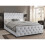 Oasis Buttoned Bed Frame with Velvet Finish 3FT-Silver 1