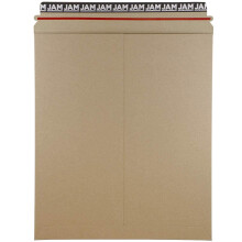 JAM PAPER Stay-Flat valokuvapostituskirjekuoret, joissa kuoriminen ja sulkeminen - 12 3/4 x 15 - Ruskea Kraft - 6 jäykkää postilaatikkoa/pakkaus