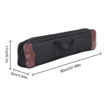 Robuste Leinwandbogen-Tasche mit verstellbarem Gurt & 80 cm Länge