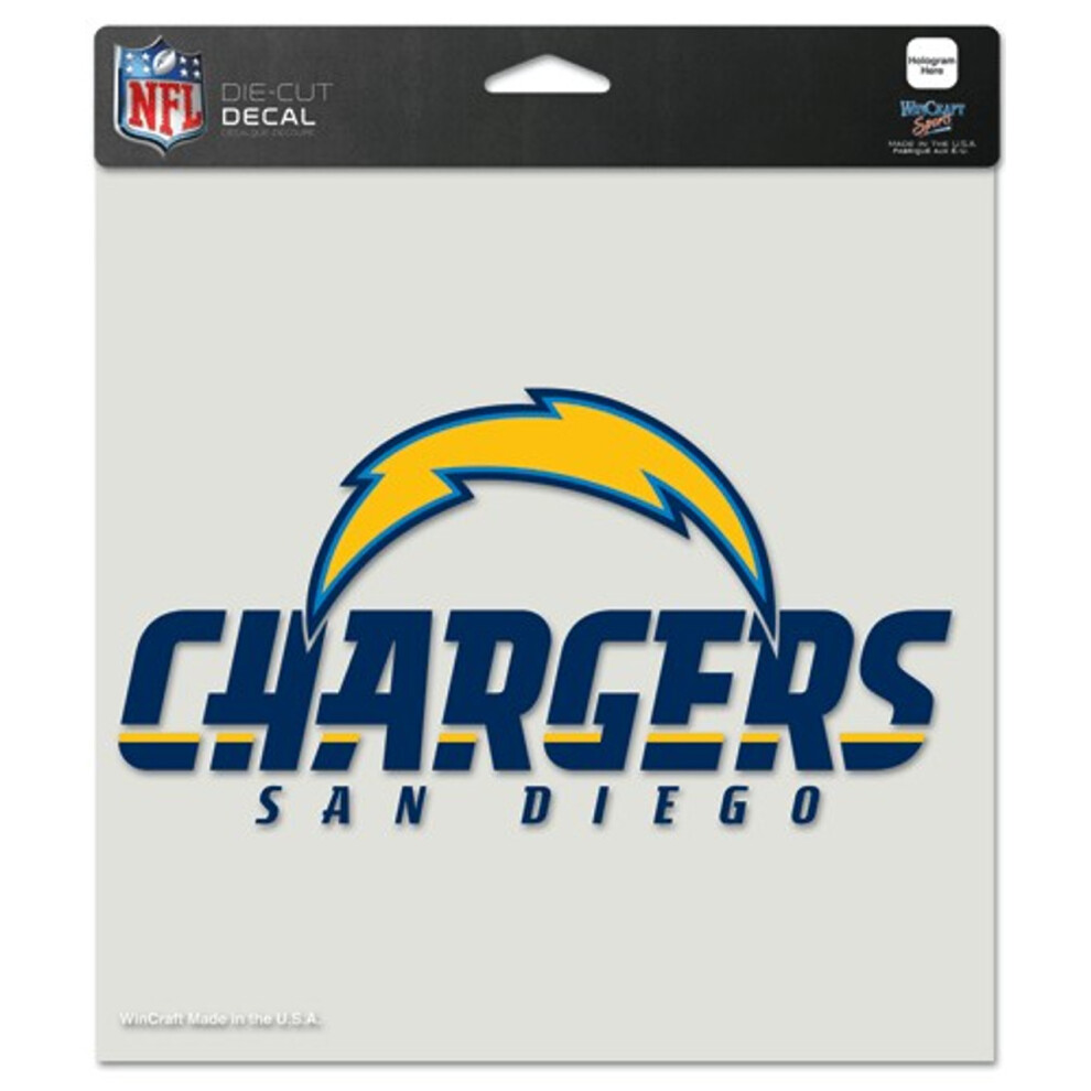 Los Angeles Chargers Decal 8X8 Perfect Cut Color - Special Order 032085808752