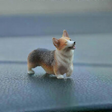 (black9) 2025 Car Dashboard Dog Toys Accessories Decorate Exquisite Mini Corgi Resin Doll Ornament Auto Interior Cute Puppy Gift Decorations