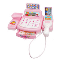 (Pink) Kinderspielhaus Spielzeug Supermarkt Registrierkasse Spielzeug Multifunktionales Lernspielzeug