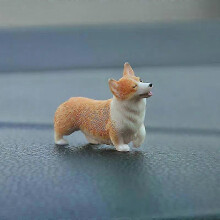 (yellow1) 2025 Car Dashboard Dog Toys Accessories Decorate Exquisite Mini Corgi Resin Doll Ornament Auto Interior Cute Puppy Gift Decorations