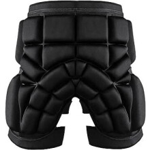 Buttock Pads for Snowboarding - Men's Impact Shorts, Padded Ski Protection, 3D Black Snowboard Seat Pads Size L
