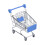 Carrello espositivo in ferro robusto blu per mini supermercato 1