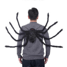 (125cm Black) 2025 Pocket Spider Masquerade Props Halloween Party Color Strap Big Spider
