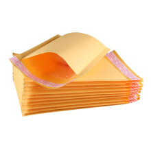 Padded Self-Adhesive Bubble Mailers for Shipping at Home or Office, Orange, 17x29cm, Durable Packaging Envelopes