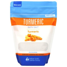 Salt da bagno di curcuma 32 once sale epsom con oli essenziali Currennamon Orange Plus Vitamin C in sacchetto senza BPA con una certa di chiusura di