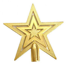 (15X) 2025 5-100X Large Glitter Star Christmas Tree Top Topper Decoration Xmas Tree Ornament