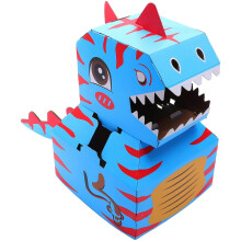 Tragbares Papierkarton-Dinosaurier-Form-Kindergeburtstagsgeschenk Blaues Material für Cosplay-Requisite
