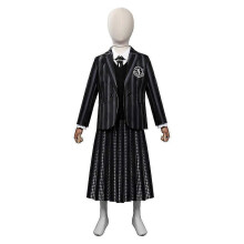 (Kid 150)Woensdag Addams Wednesday Cosplay Kostuum Kinderen Schooluniform Kleding Outfits Halloween