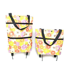 (Orange Blossom) Opvouwbare boodschappentrolley met waterdichte tas en grote opbergcapaciteit