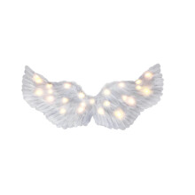 (65*35cm-Geel)Wit engelenvleugels kostuum engelenvleugels, vleugels halo en LED-verlichting, kinderen