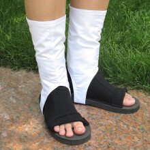 Witte schoenovertrek cosplay schoenen Naruto Akatsuki Ninja kostuum schoenen laarzen