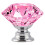 FENSING 12 Pcs 30MM Pink Glass Crystal Cabinet Knobs - Diamond Knobs for Dresser Drawers 1