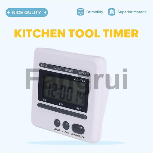 For Digital Countdown Timer 4 Channel Count Up Down Kitchen Cooking Timer Clock 2