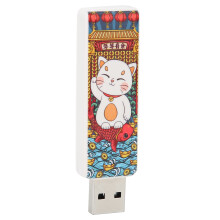 64GB USB-Flash-Laufwerk Katzenmuster Stoßfest Tragbarer Speicherstick USB 2.0
