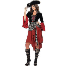 (XL) Dames Piratenkapitein Kostuum, Fancy Dress Kostuum
