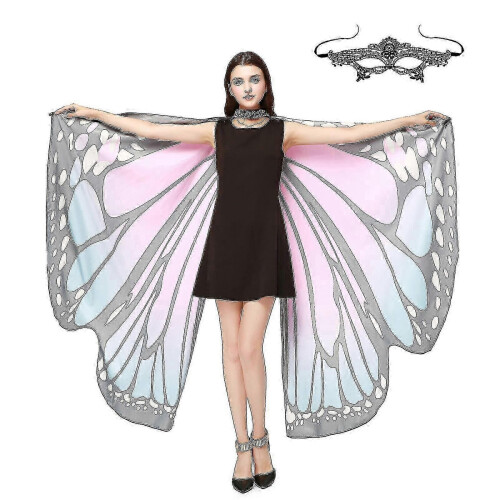 Pixie Shawl Bikini Cover-up voor dames met gezichtsmaskeraccessoire #YoGu 1